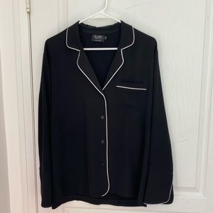 PJ style black Button Down Shirt